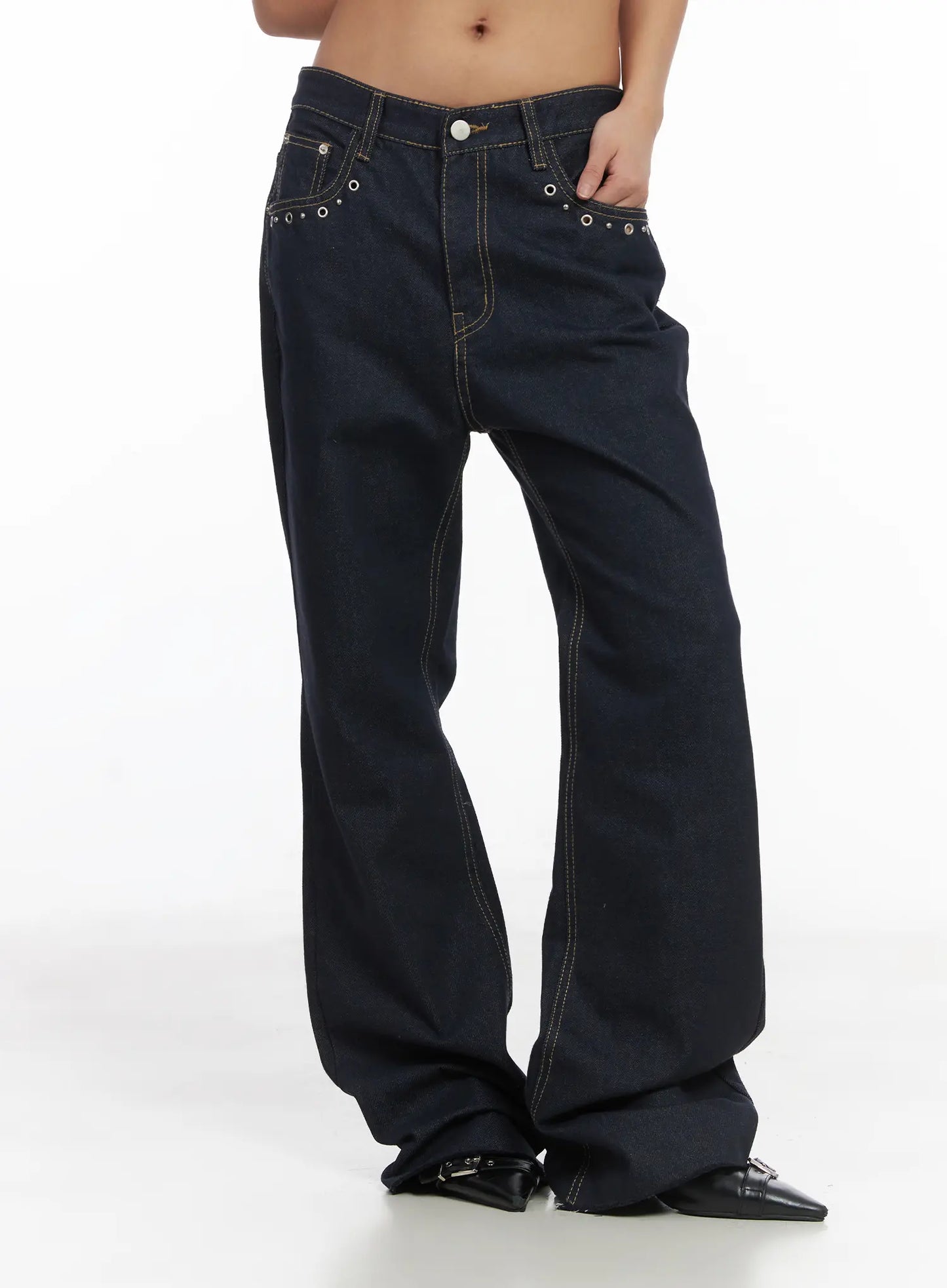 Bunn Non-Fade Eyelet Bootcut Jeans CJ512