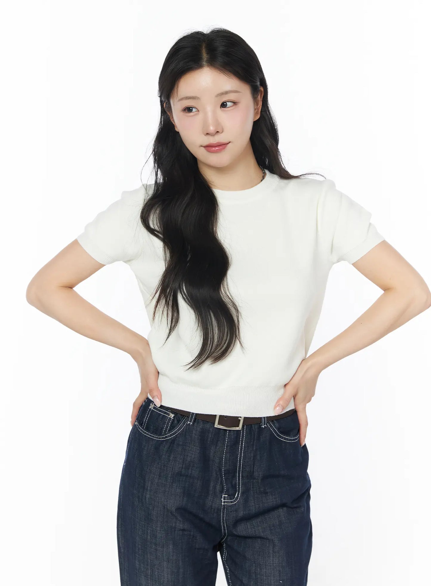 Basic Ribbed Knit Top CD805
