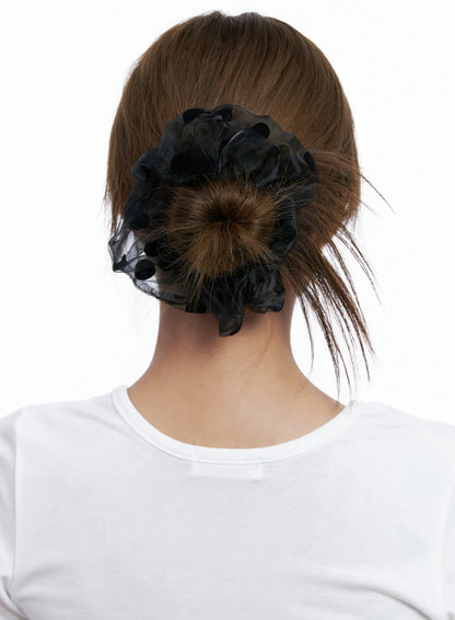 Chic Polka-Dot Scrunchie CL514
