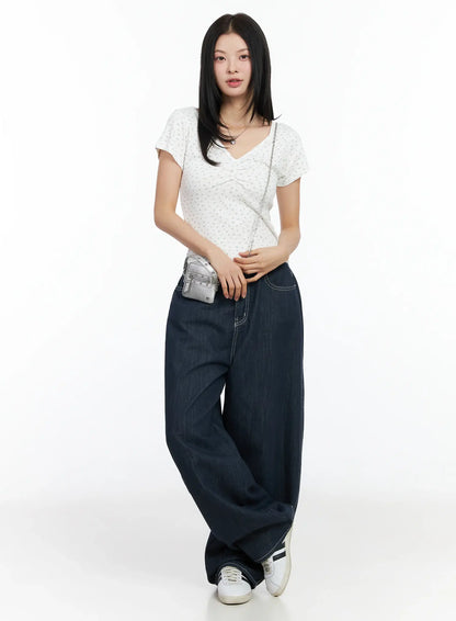 Alaya Semi-Balloon Denim Jeans IM524