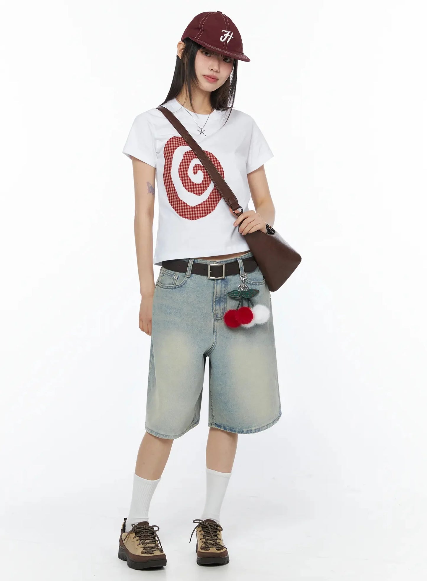 Ali Casual Washed Bermuda Shorts IY525