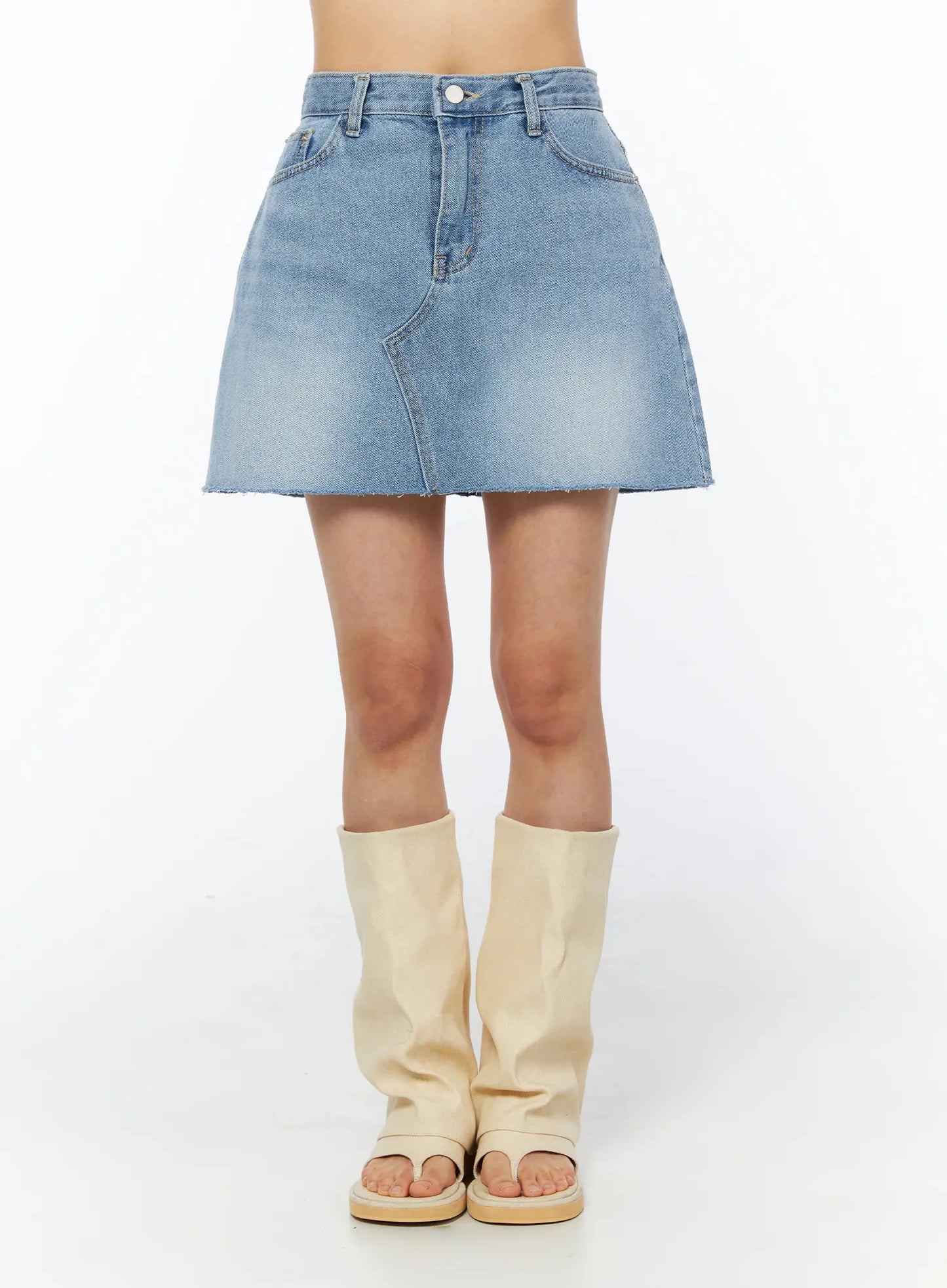 Casual Denim Mini Skirt CU522