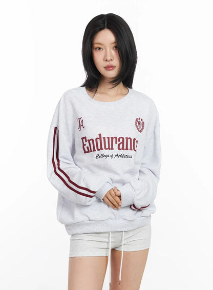 Athletic Graphic Sweatshirt CF526