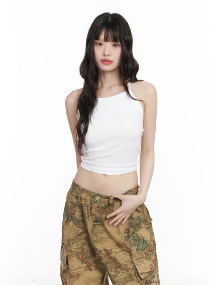 Backless Cross Strap Sleeveless Top CM526