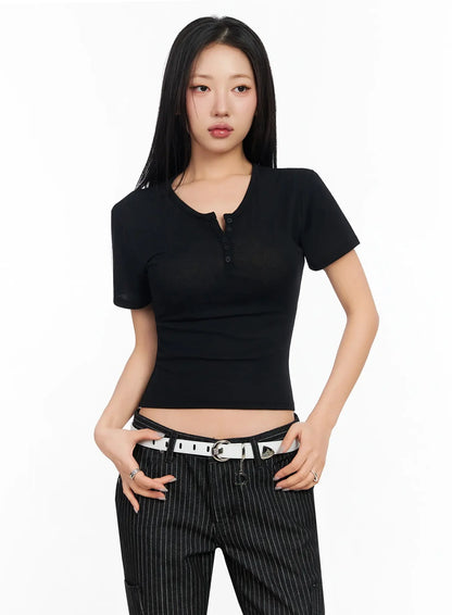 Classic D-Buckle Leather Belt CA513