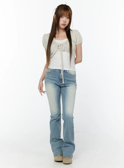 Chic Bolero Short Sleeve Set CY518