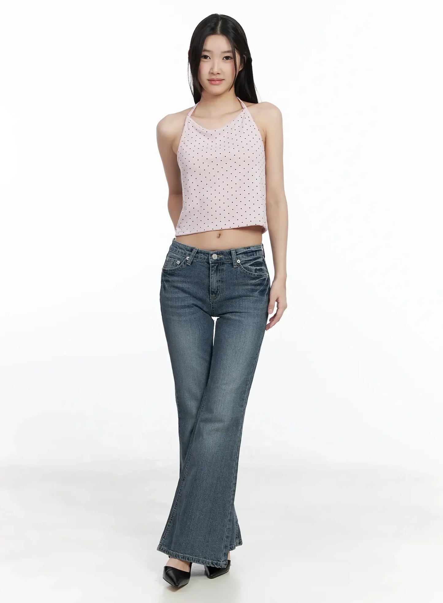 Amaris Low-Rise Bootcut Flared Jeans IM503