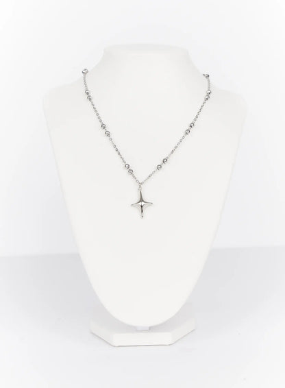 Beaded Star Charm Necklace IN514