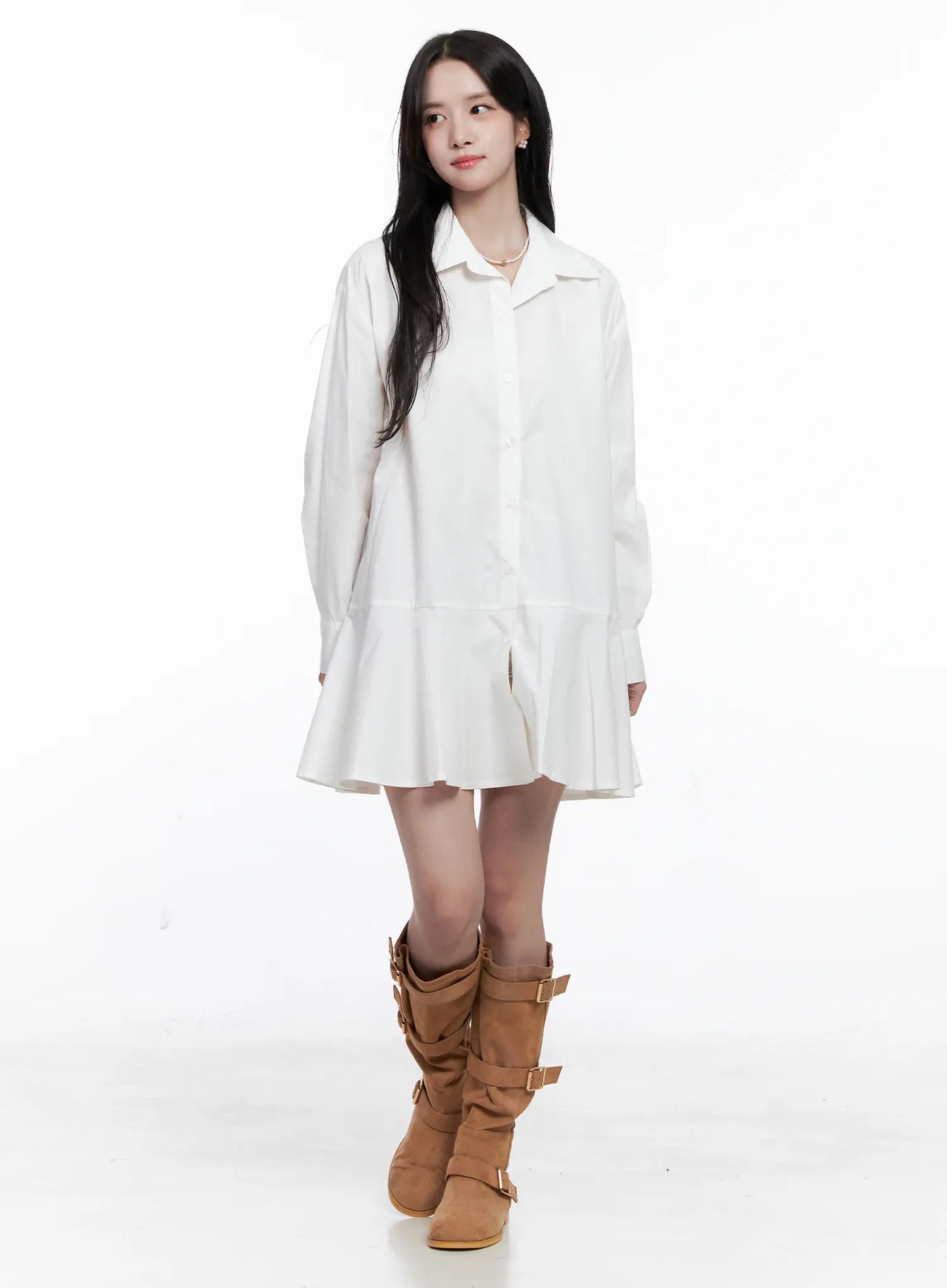 Button-Up Midi Dress CS519