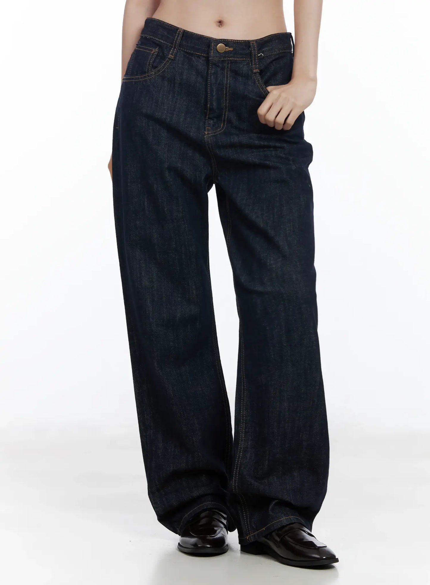Anai Stitched Wide Leg Jeans IF520