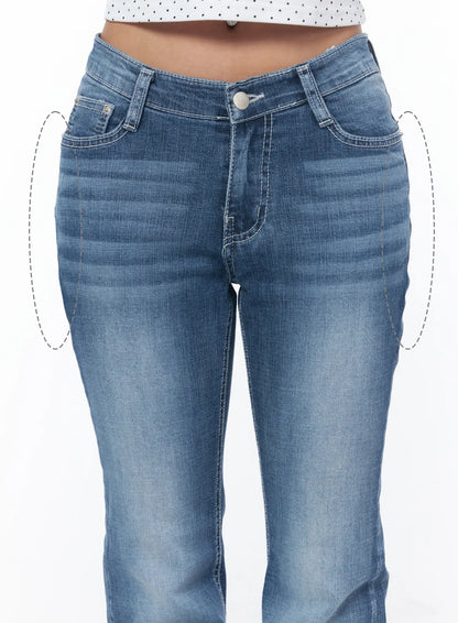 Alva Hip-Pad Low Rise Bootcut Jeans CU501