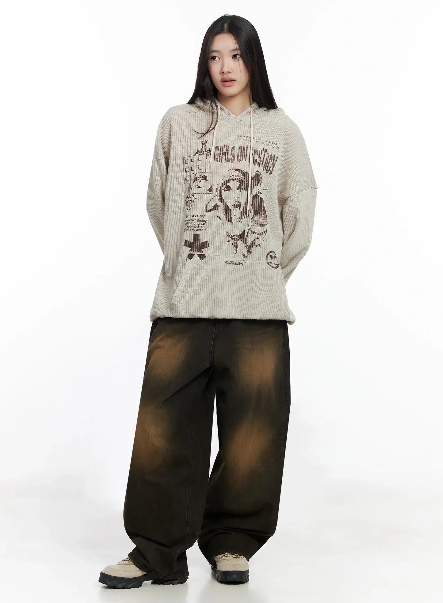 Alayna Vintage Wash Baggy Jeans IM502