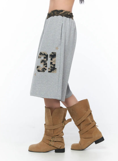 Camo Print Bermuda Shorts CY513