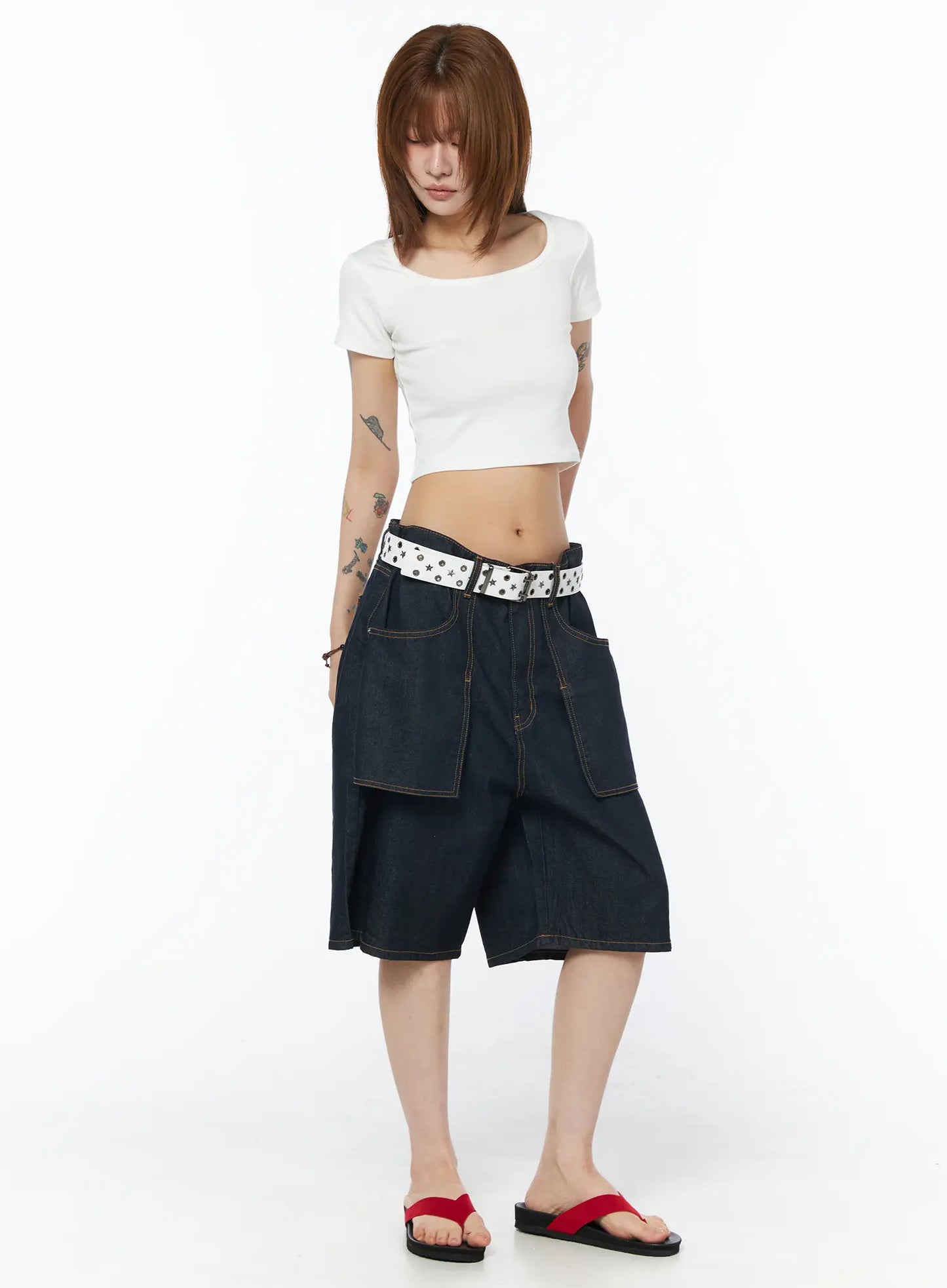 Casual Square Neck Crop Top CY528