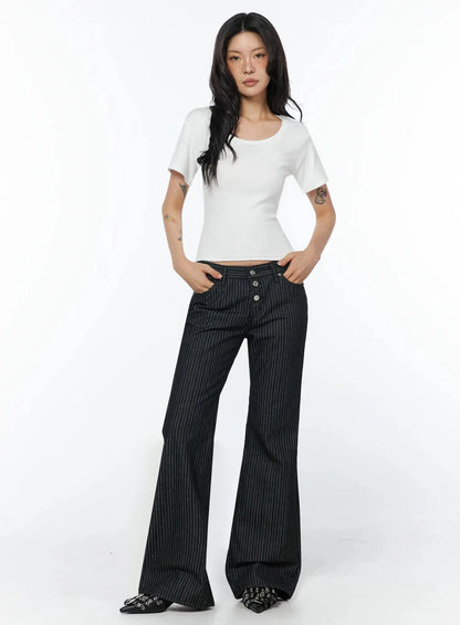 Casual Round Neck Short Sleeve Top IU508