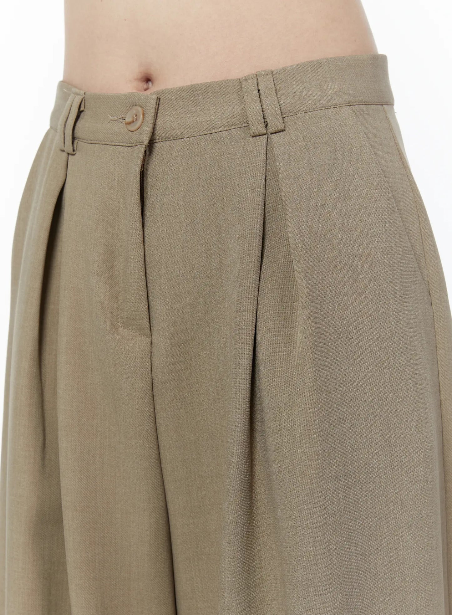 Classic Wide-Fit Pleated Pants IU503