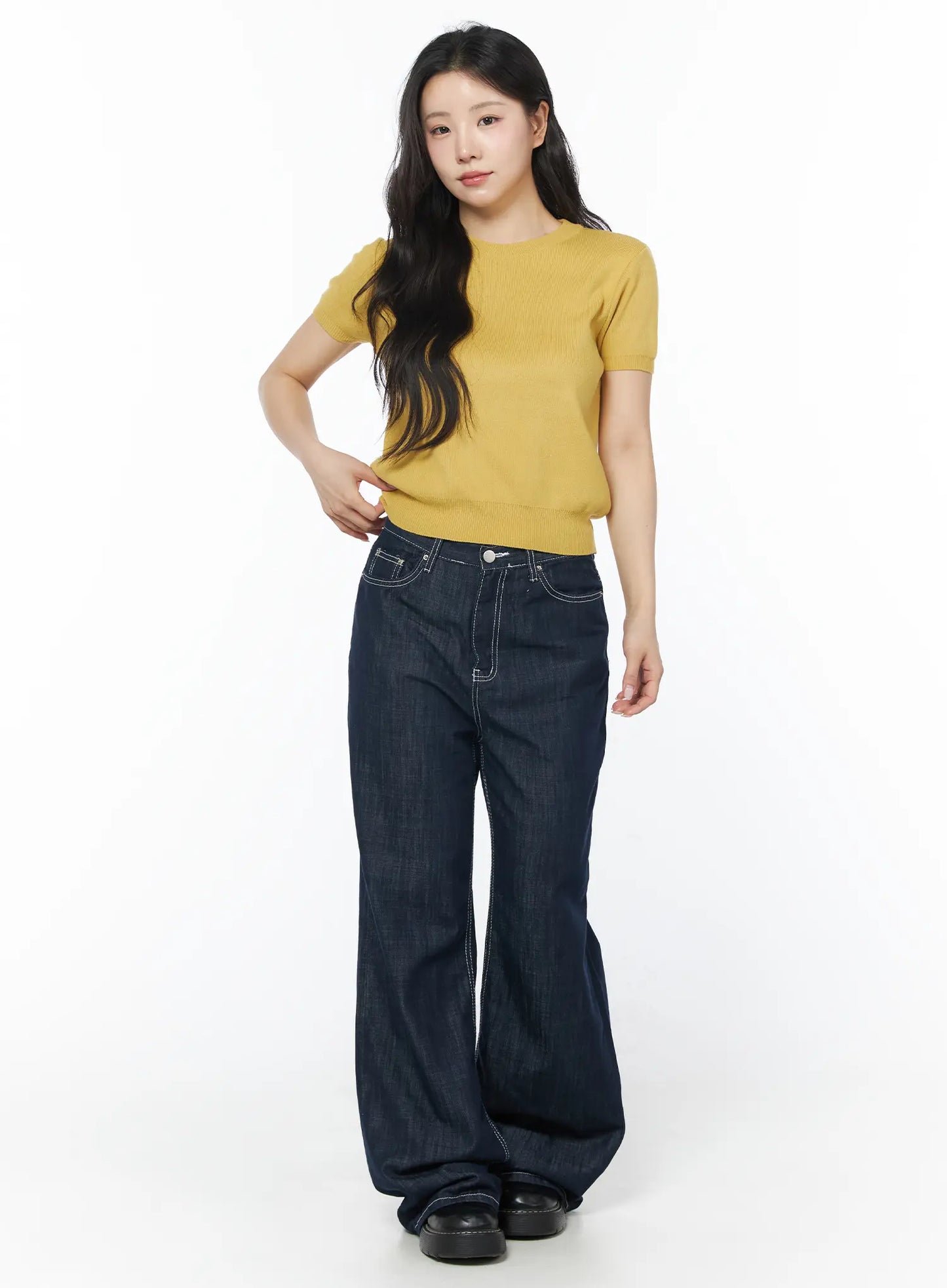 Basic Ribbed Knit Top CD805