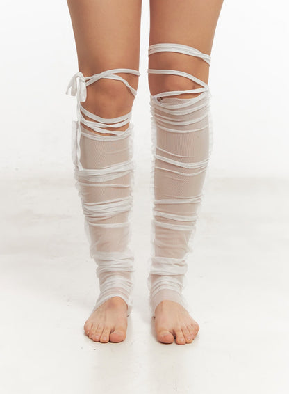 Balletcore Sheer Leg Warmers IU509
