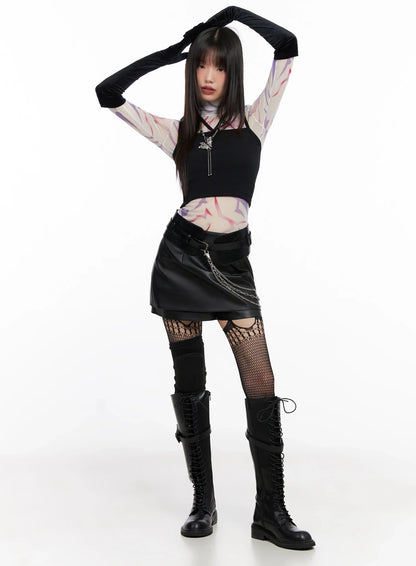 Chic Velvet Long Gloves IN507