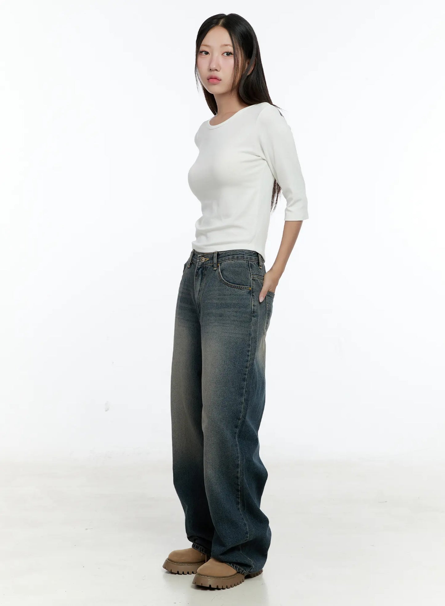 Basic 3/4 Sleeve Top CS517