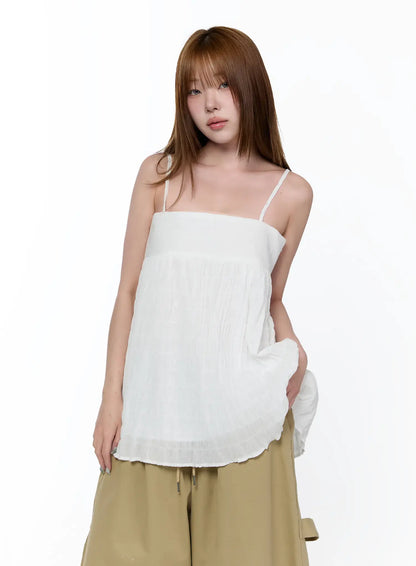 Casual Loose Shirred Cami Top CA520