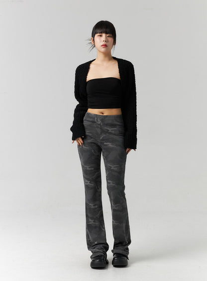 Bootcut Camo Slim Pants CS318
