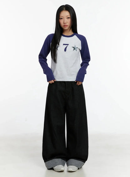 Amyra Baggy Striped Jeans ID525