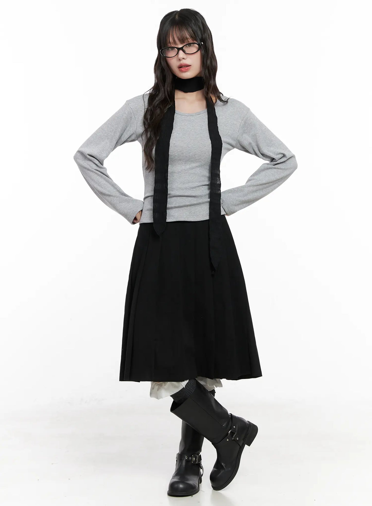 Classic Pleated Mini Skirt CN511