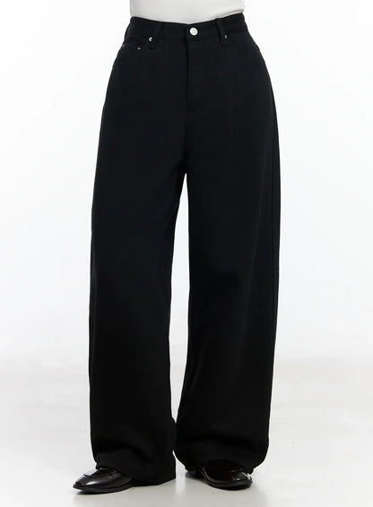 Basic Wide Leg Pants IJ529