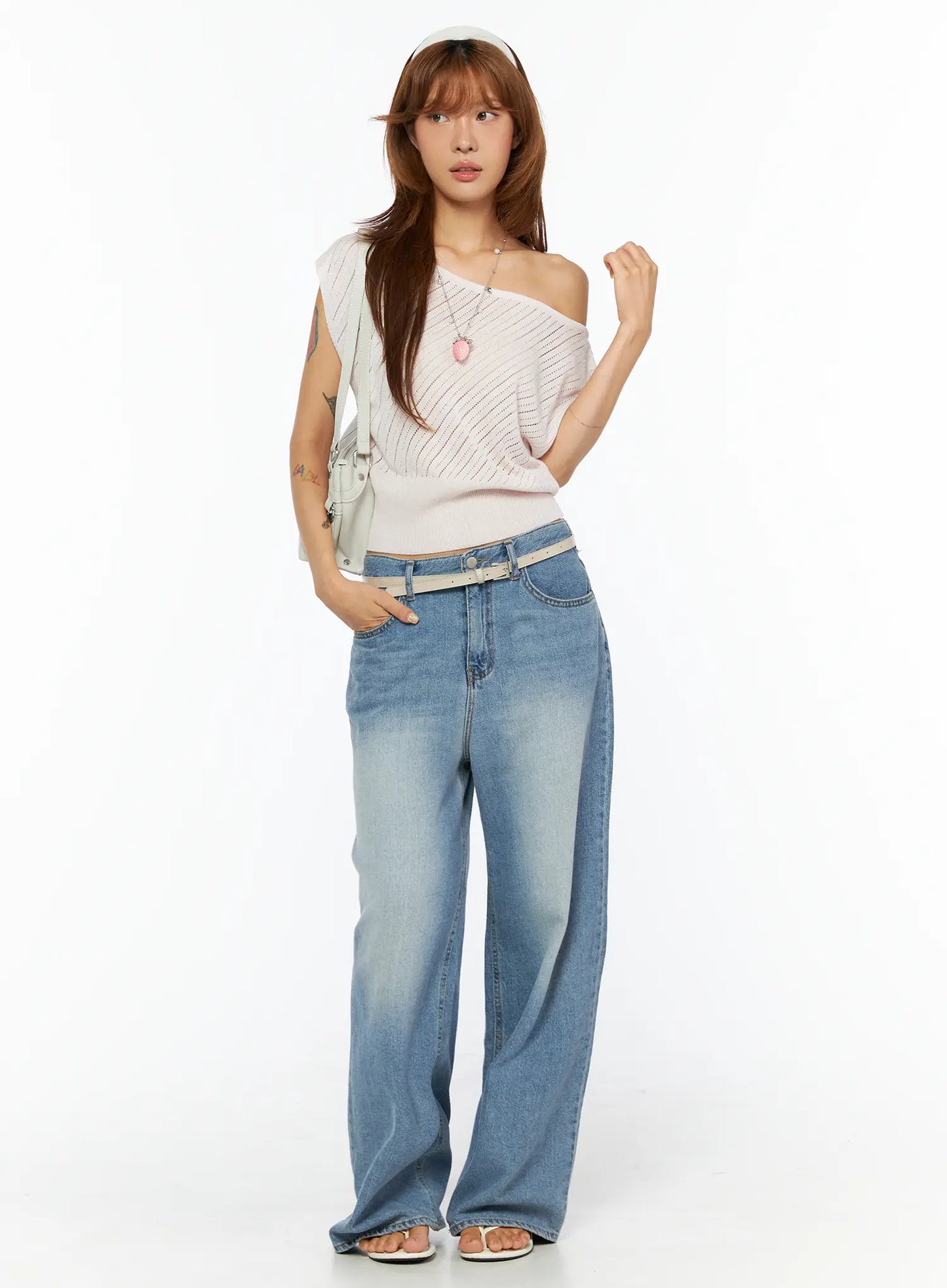 Chic Off-Shoulder Knit Top CU517
