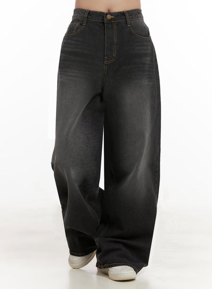 Christina Washed Baggy Jeans IJ510