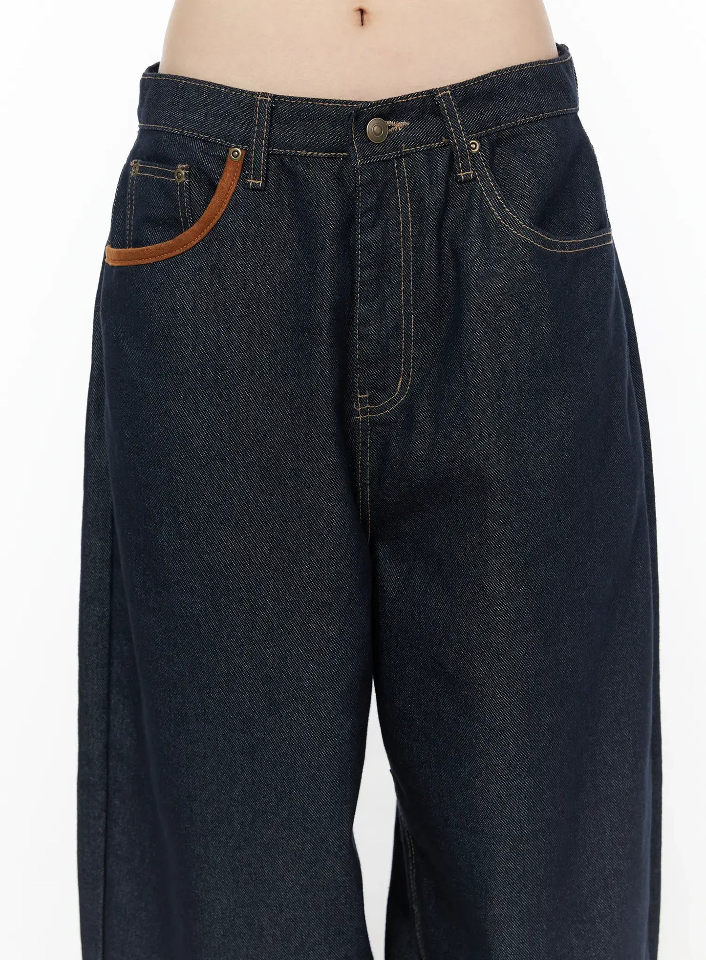 Bellamy Non-Fade Pocket Baggy Jeans CU511
