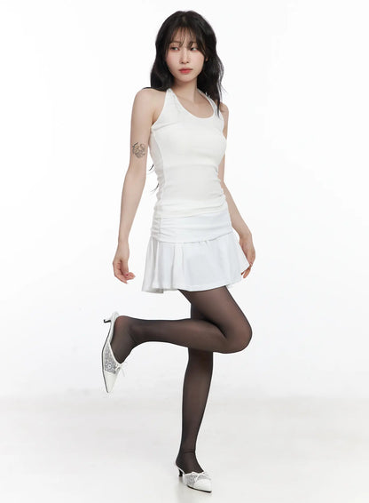 Basic Halter Neck Sleeveless Top CJ527