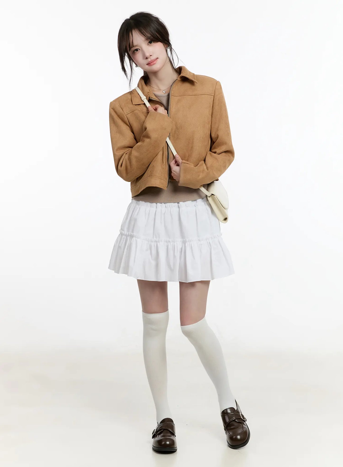 Chic Suede Zip-Up Jacket CM505