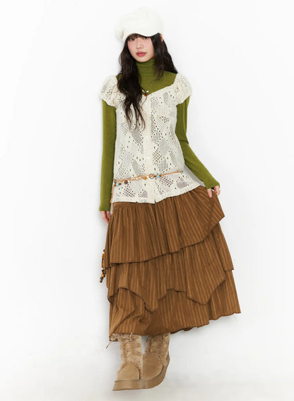 Chic Two-Way Knit Blouse CD531