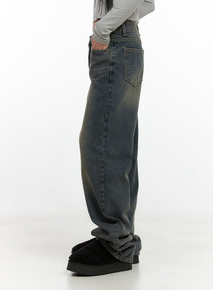 Alina Washed Wide-Leg Jeans CN407