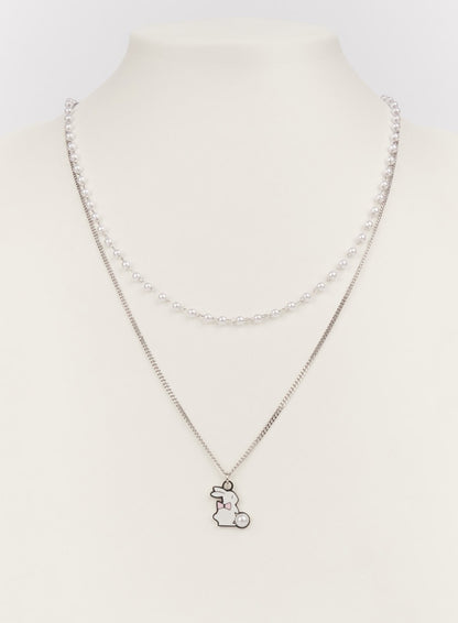 Bunny Rabbit Layer Necklace IM528