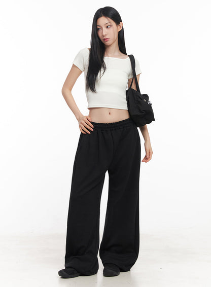Boatneck Cropped Tee IY516