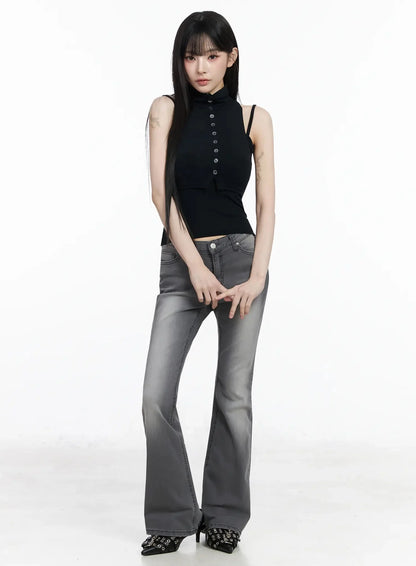 Aiana Slim Fit Bootcut Jeans IY511