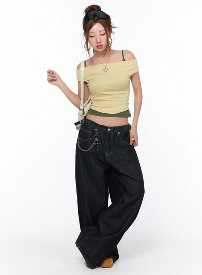 Basic Off-Shoulder Top CA515