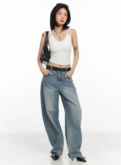 Angora-Blend Sleeveless Top CJ523
