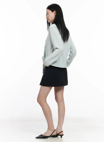 Chic A-Line Mini Skirt CJ519
