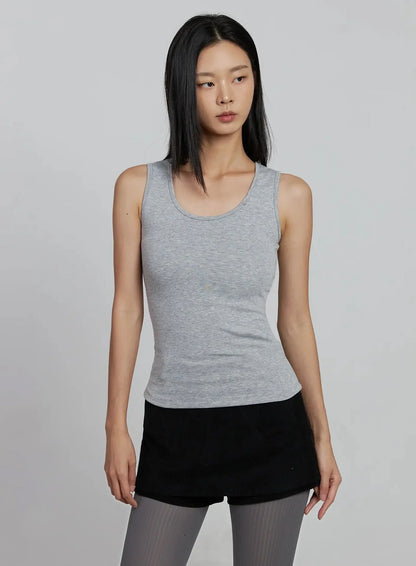 Classic U-Neck Tank Top IM520