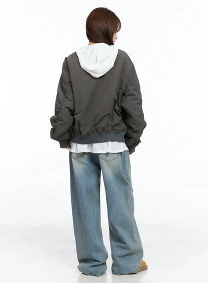 Casual Zip-Up Bomber Jacket CS501