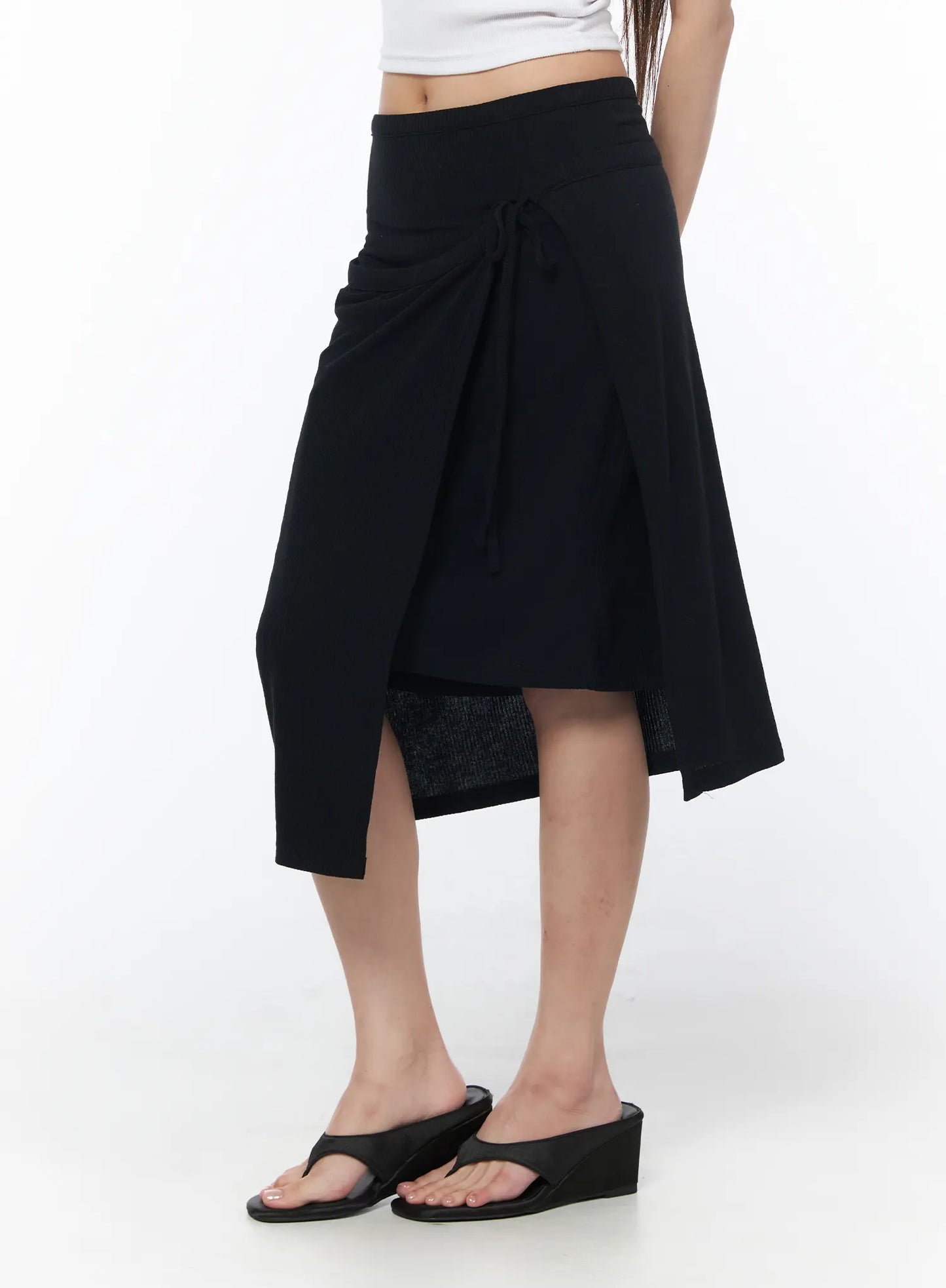 Asymmetrical Midi Skirt CY529