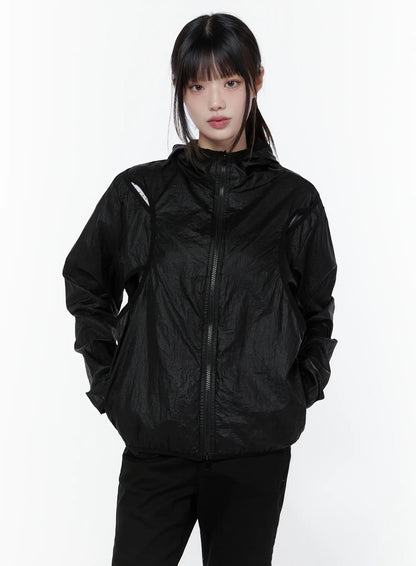 Chic Zip-Up Windbreaker Jacket CU508