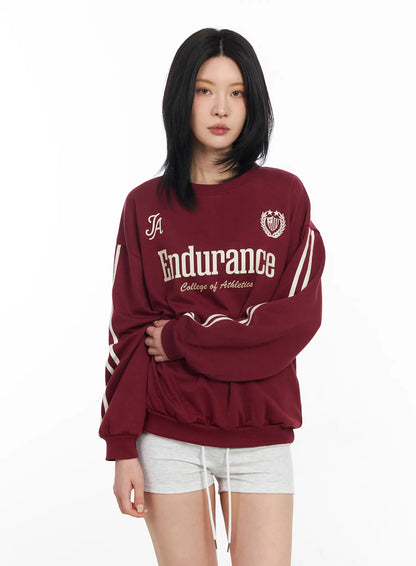 Athletic Graphic Sweatshirt CF526
