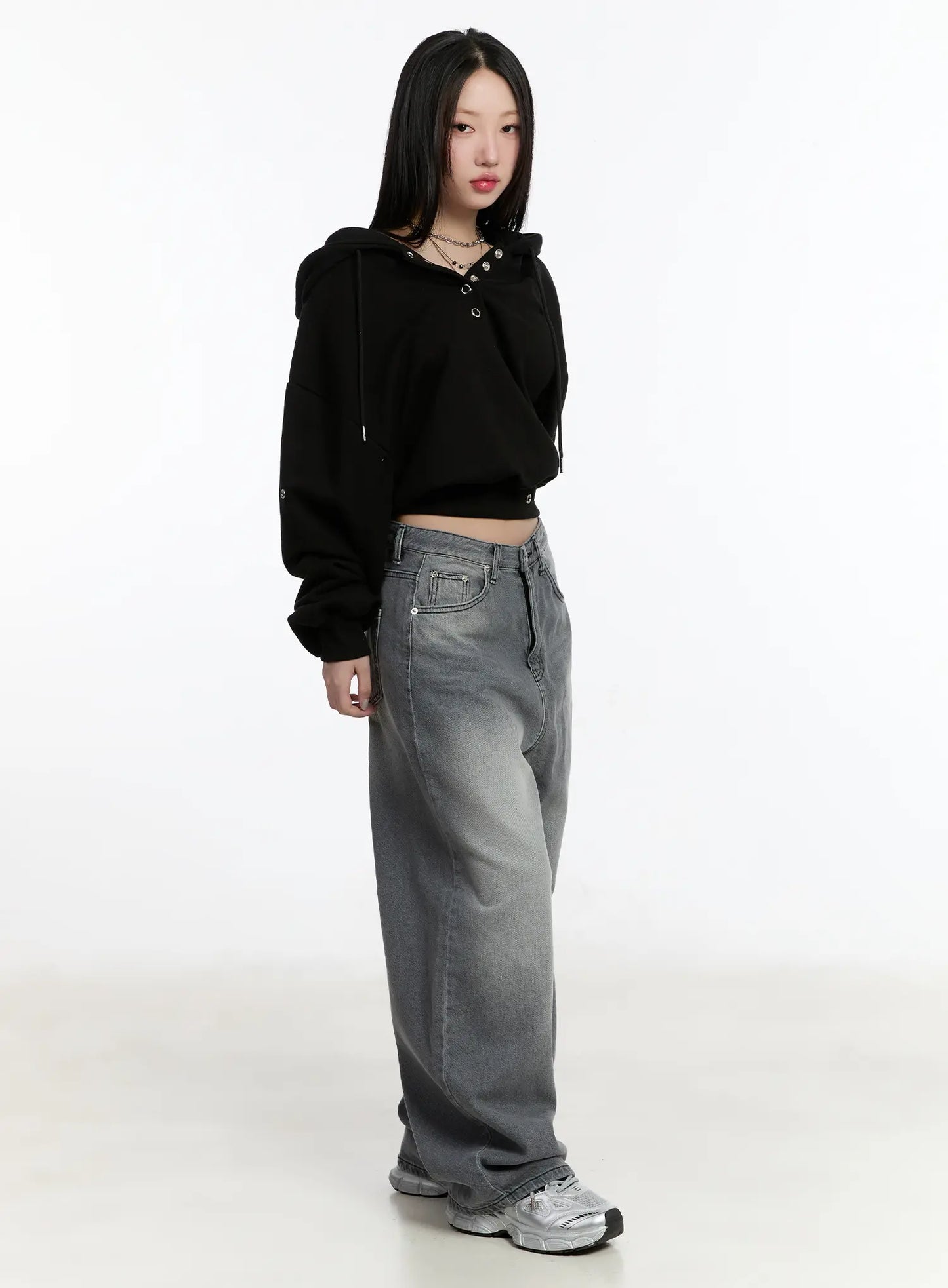Armani Washed Wide Leg Jeans CM511