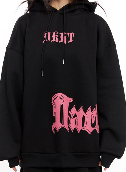 Bold Graphic Oversized Hoodie IN503