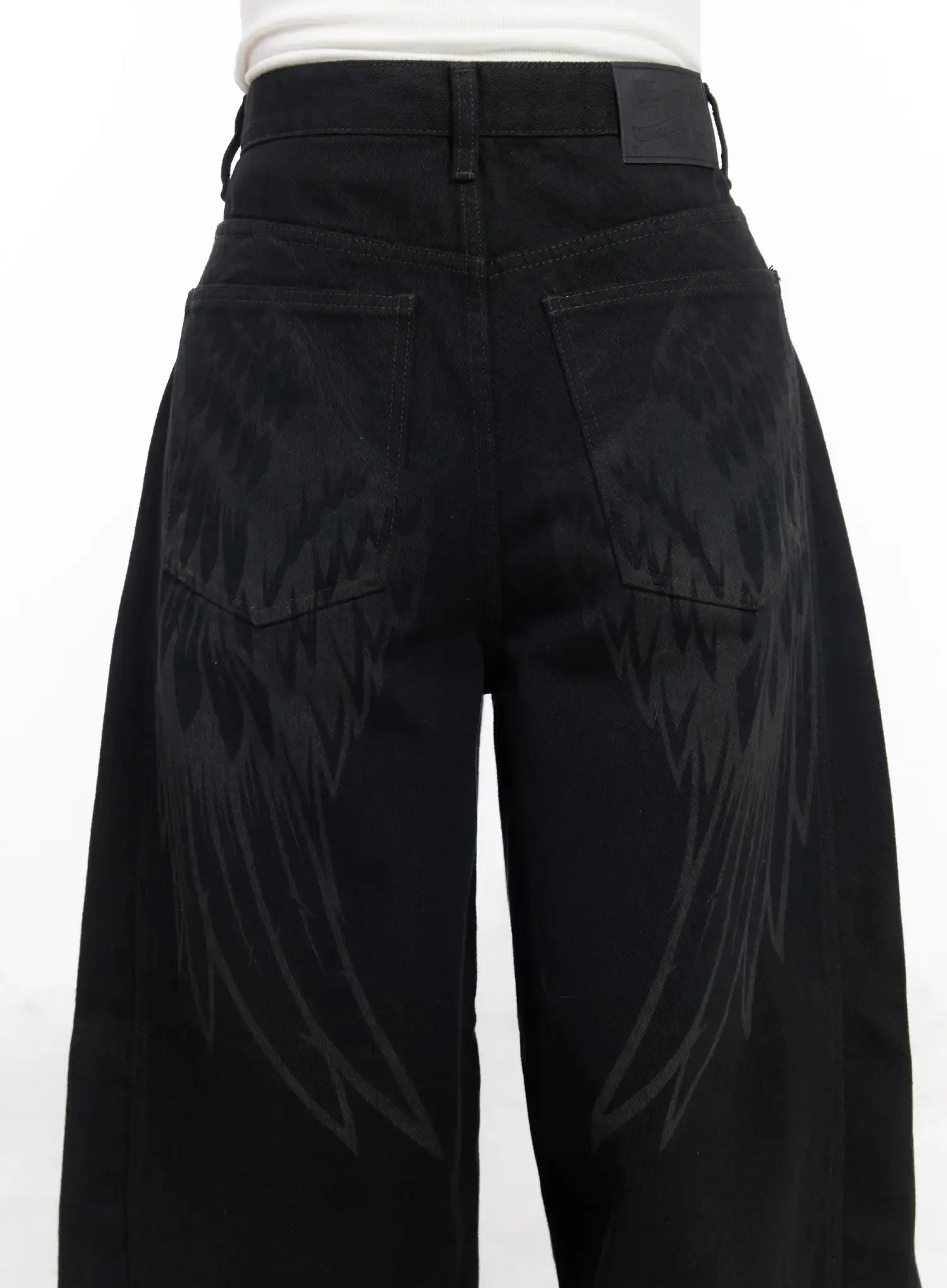 Angel Wing Wide-Leg Trousers CM526